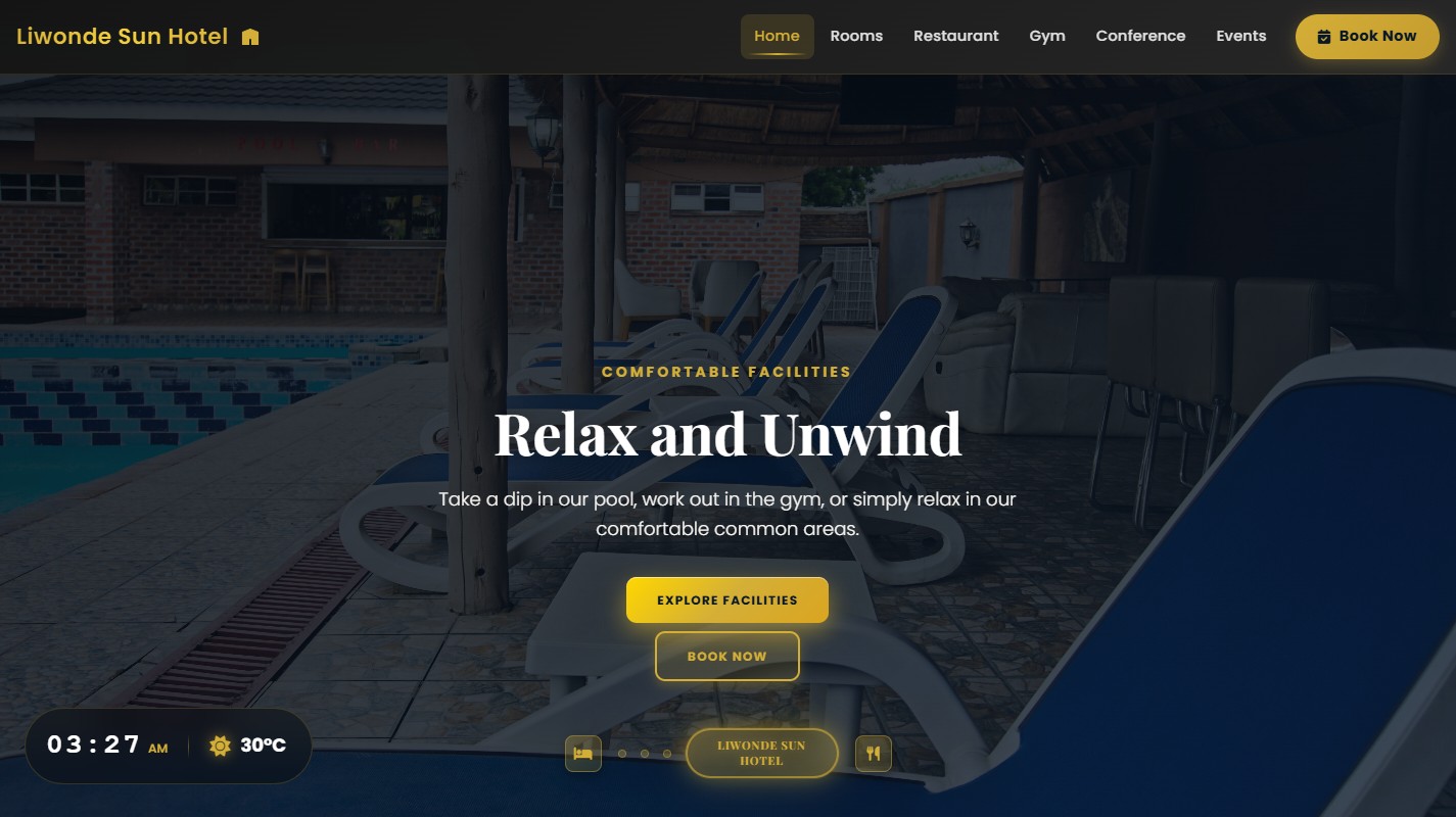 Liwonde Sun Hotel public website